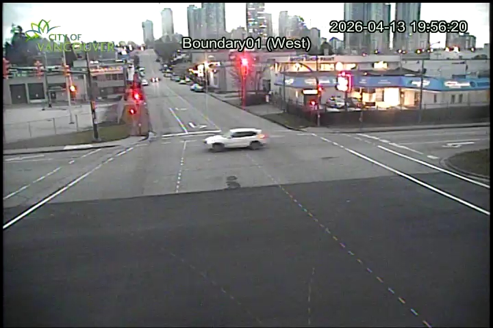 Boundary Road & E 1st Ave - East