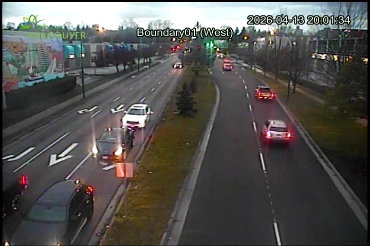 Boundary Road & E 1st Ave - West