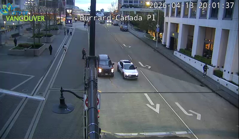 Burrard St & Canada Place - East