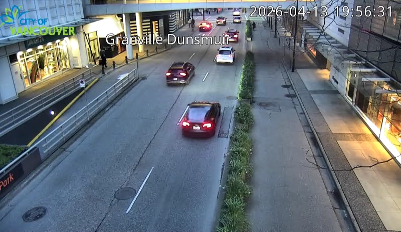 Granville St & Dunsmuir St - West