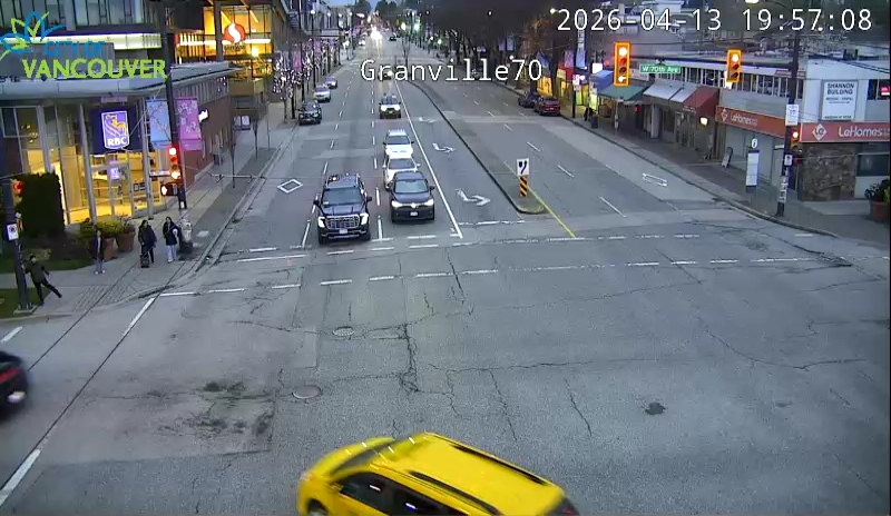 Granville St & W 70th Ave - N