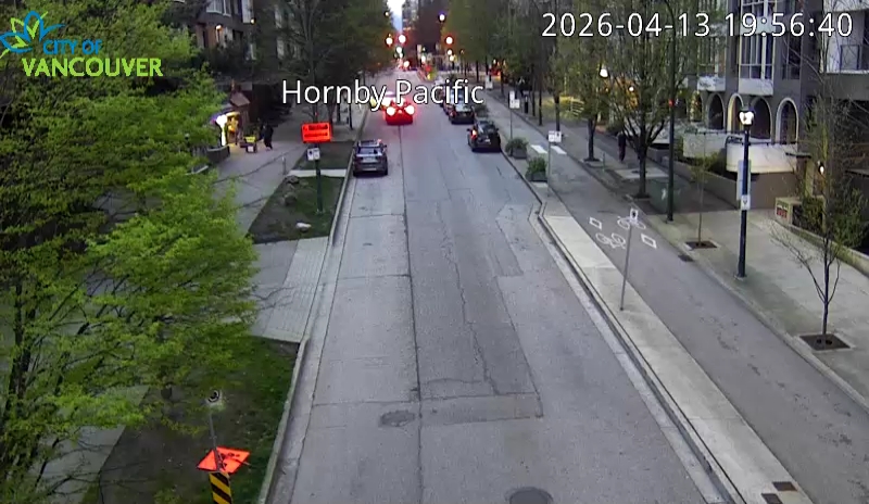 Hornby St and Pacific St - North