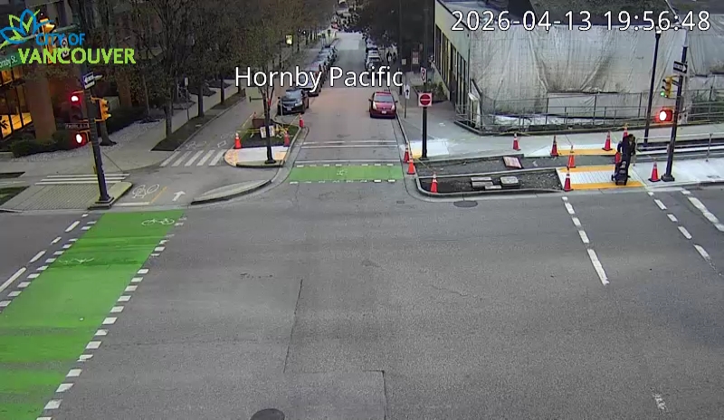 Hornby St and Pacific St - South