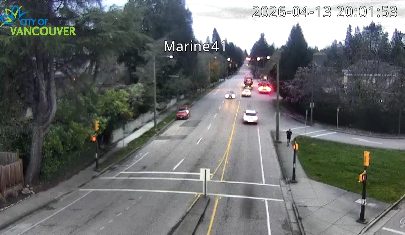 SW Marine Dr and W 41st Ave - East