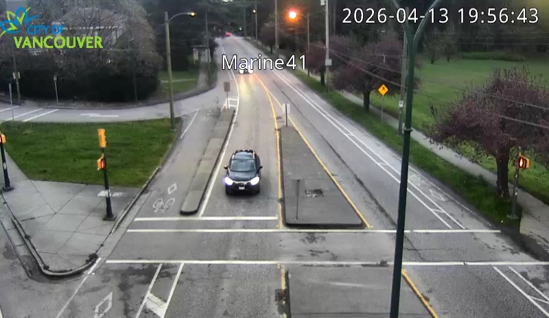 SW Marine Dr and W 41st Ave - East